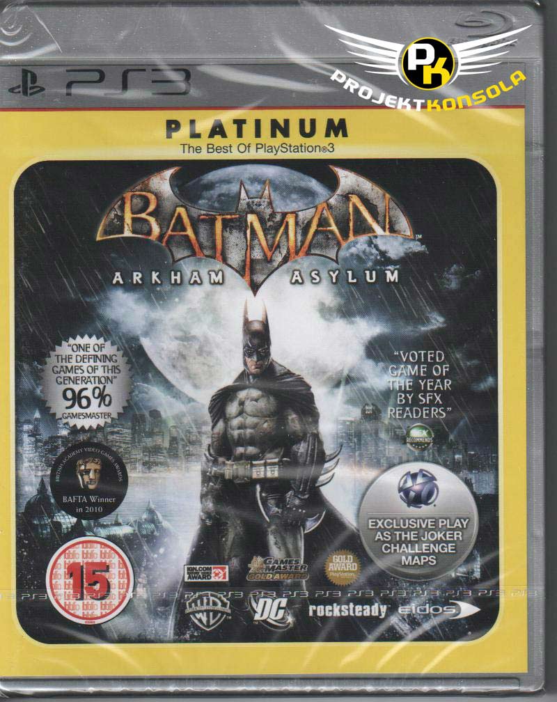 batman arkham asylum platinum ps3 front sklep: najtańsze gry na konsole