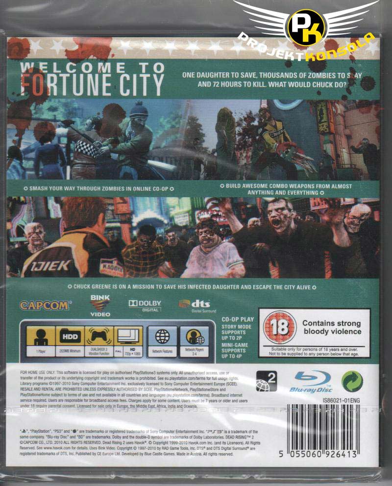 Dead Rising 2 PS3 sklep: najtańsze gry na konsole