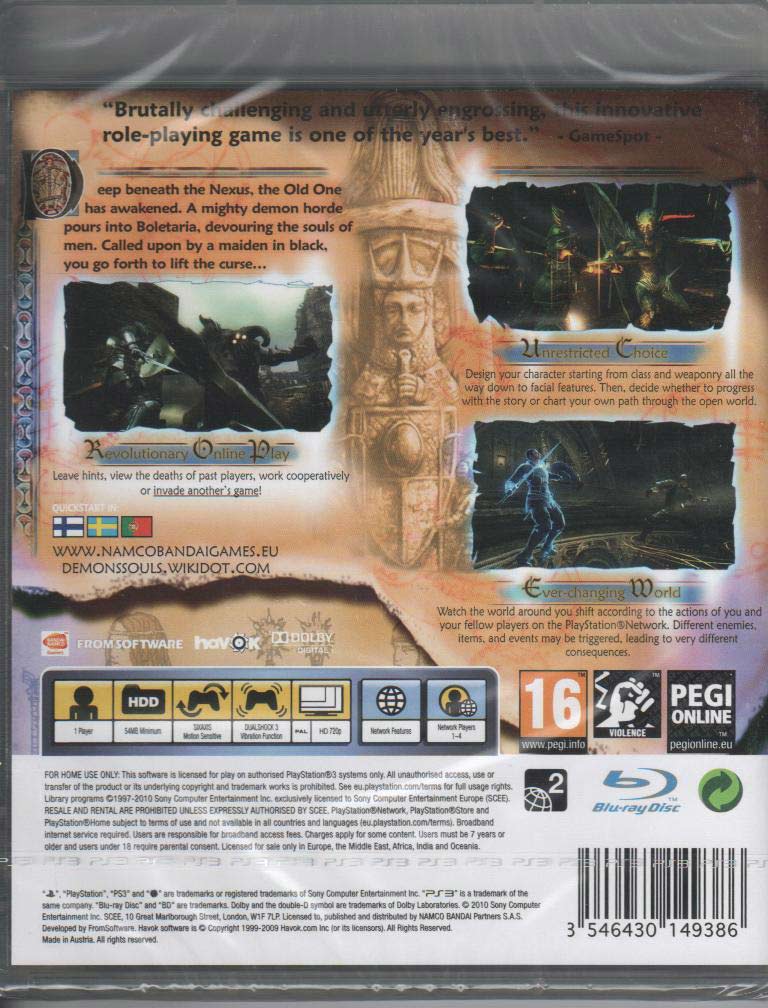 Demon's Souls PS3 sklep: najtańsze gry na konsole PS3