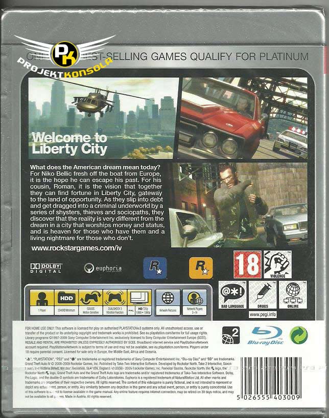 Grand Theft Auto PS3 sklep: najtańsze gry na konsole PS3