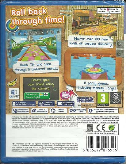 Monkey Ball Banana Splitz PS Vita