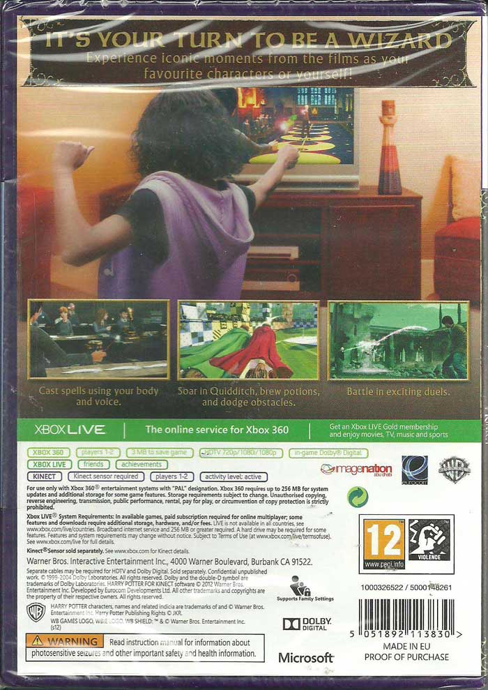 Harry Potter for Kinect XBOX 360