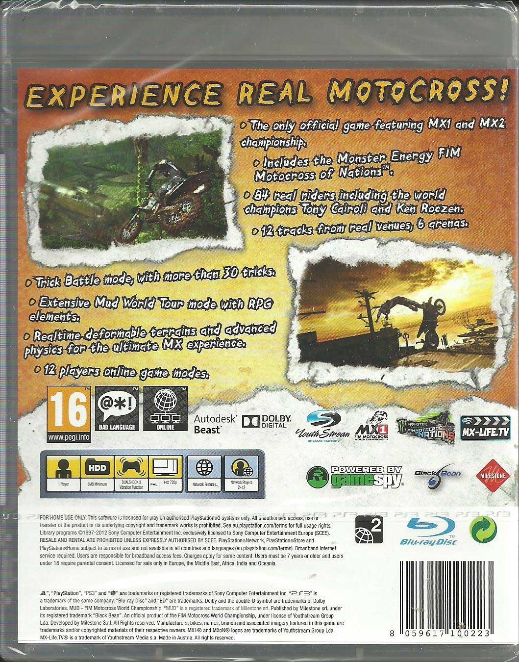 MUD FIM Motocross World Championship PS3